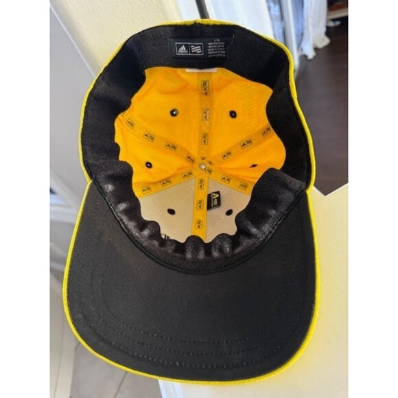 Adidas Taylor Made Hat Yellow L/XL A-Flex 1R Lethal Fitted Golf Baseball Spots - Picture 8 of 11